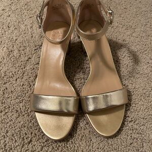 Naturalizer Vera Gold Heeled Sandals